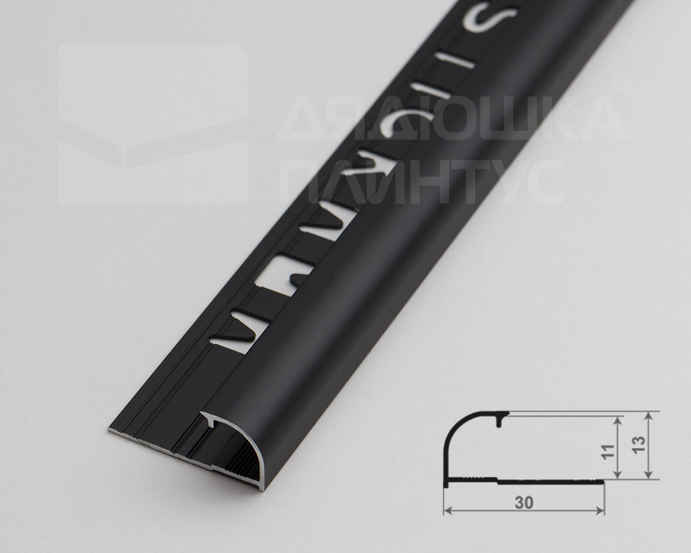 Профиль окантовочный Волшебная палочка MSPK 03-12.2700.15 12мм 2,7м Чёрный