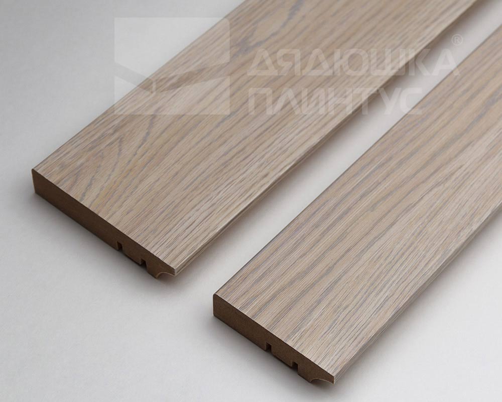 Плинтус МДФ Волшебная палочка Гарден 60 мм.228 Дуб Слоновая кость