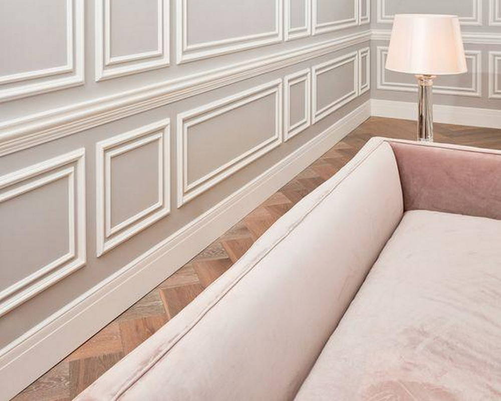 Плинтус из полистирола высокой плотности Волшебная палочка MSPOL 107 80*14*2000 Белый под покраску