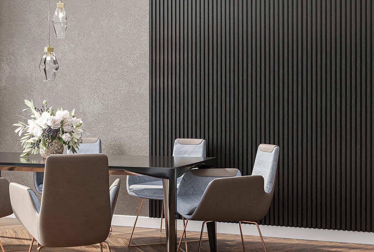 Рейка завершающая с монтажной планкой для панелей МДФ 2,75м L04 Черная