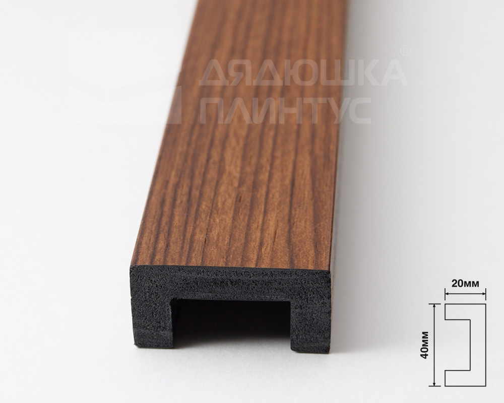Молдинг из полистирола высокой плотности  HI-WOOD LB40 BR396 40х20ммх 2,7м
