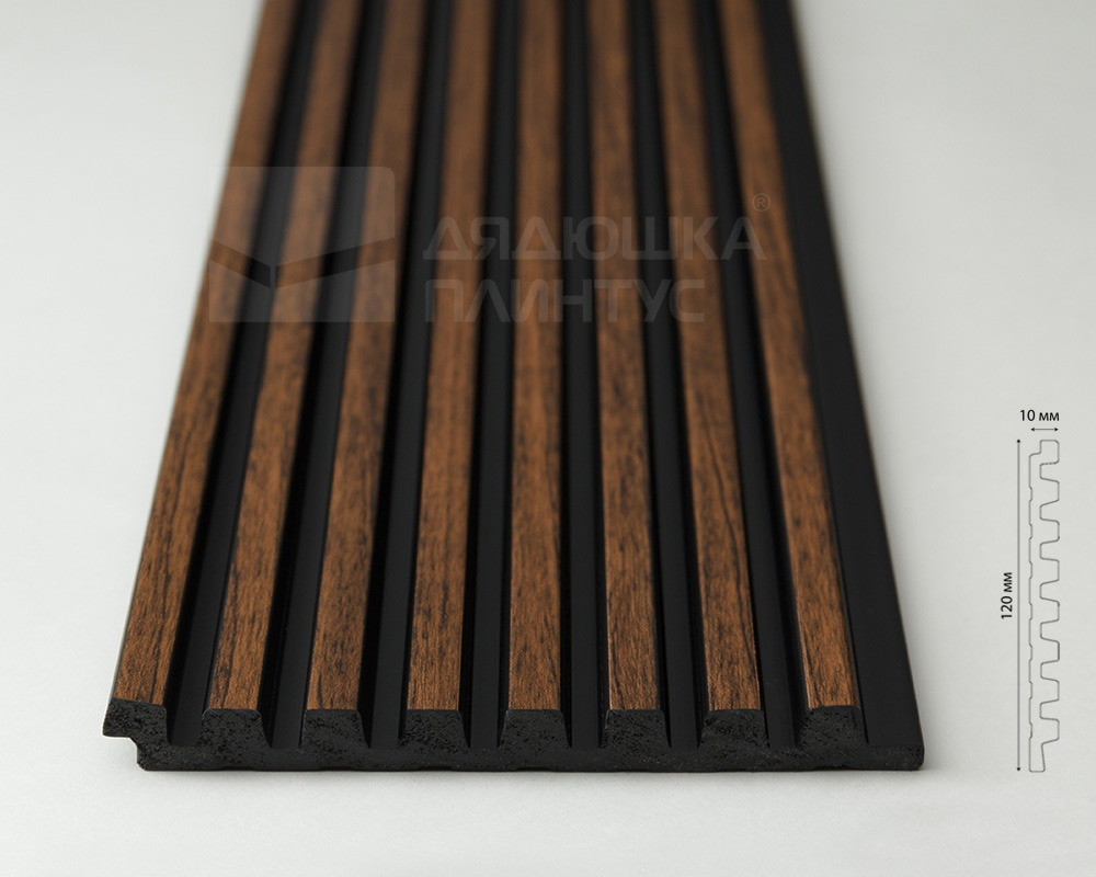 Панель вспененный полистирол  ГРЕЙС 3D RAIL EAST 120*2700 Ятоба