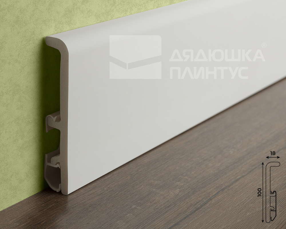 Плинтус Дуэт СОЛИД 1 UHD 56/100 2,0 м, Окраска включена в стоимость