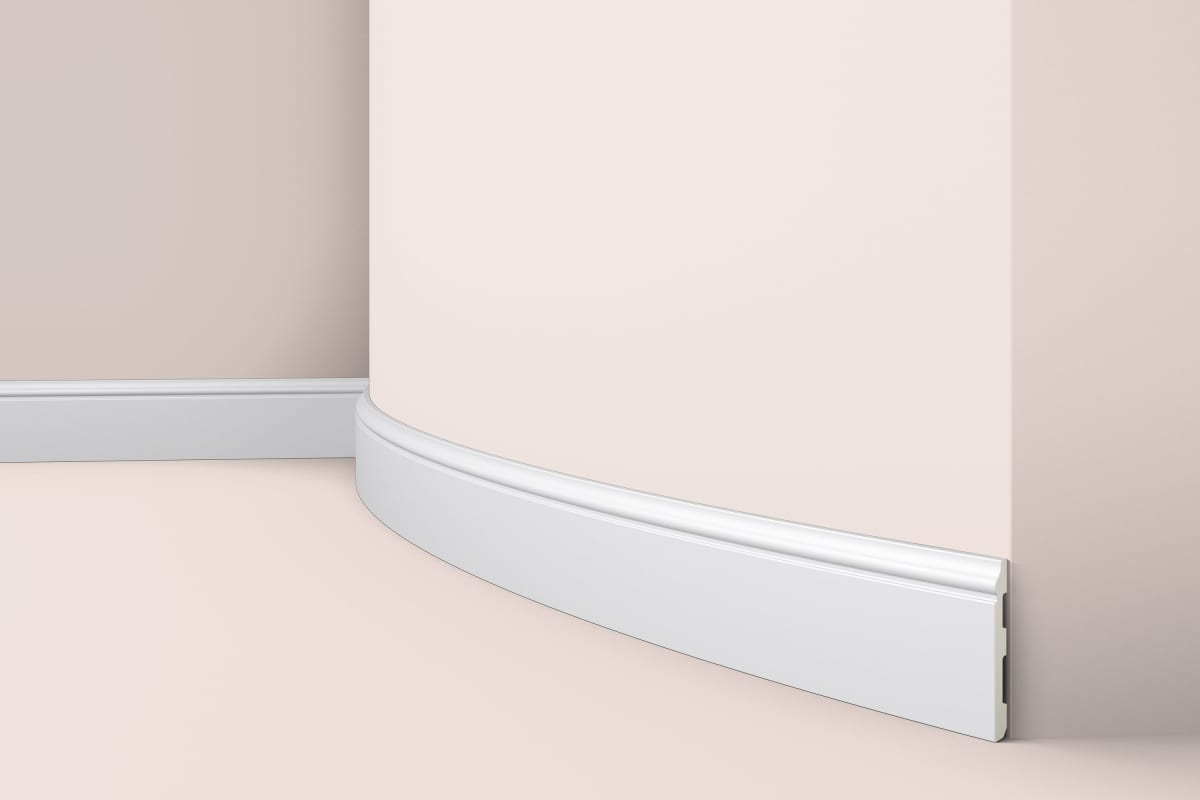 Плинтус NMC FL1 Flex Белый под покраску