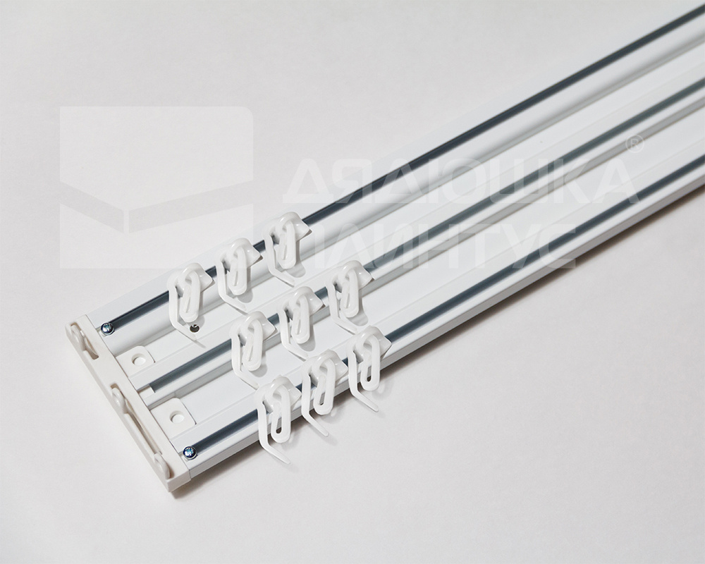 Карниз трехрядный алюминиевый ТРЭК УЮТ 3,6м