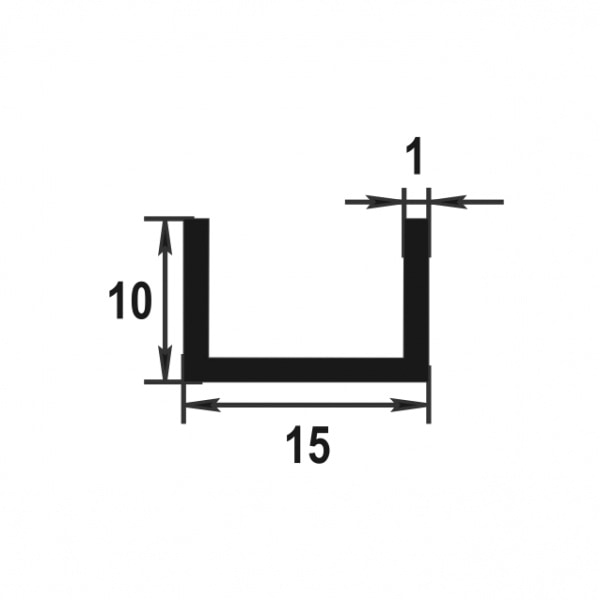 Швеллер 10*15*10 мм Шв 12.2000.504л Бронза. Цена за 5 штук.