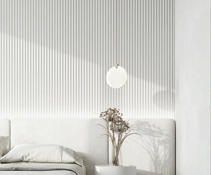 Стеновая панель МДФ. 2760*122*12мм AP122504.91 Белый под покраску