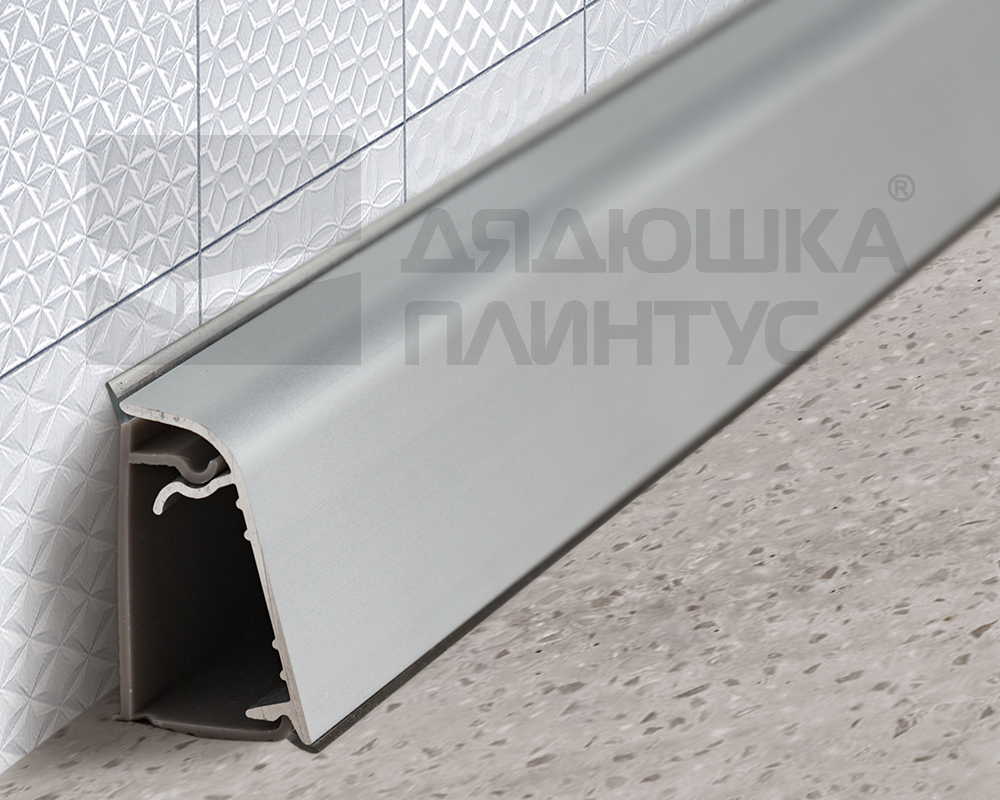 Плинтус для столешницы Алюминий 32*20мм 3,05м Серебро