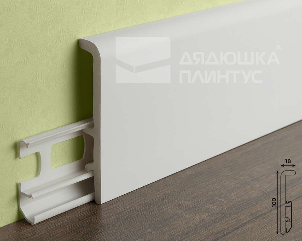 Плинтус Дуэт СОЛИД 1 UHD 56/100 2,0 м, Окраска включена в стоимость