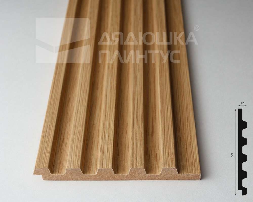 Панель МДФ ACUPAN 61.08.122501.93 трапеция 12х122х2760 мм Дуб Слик