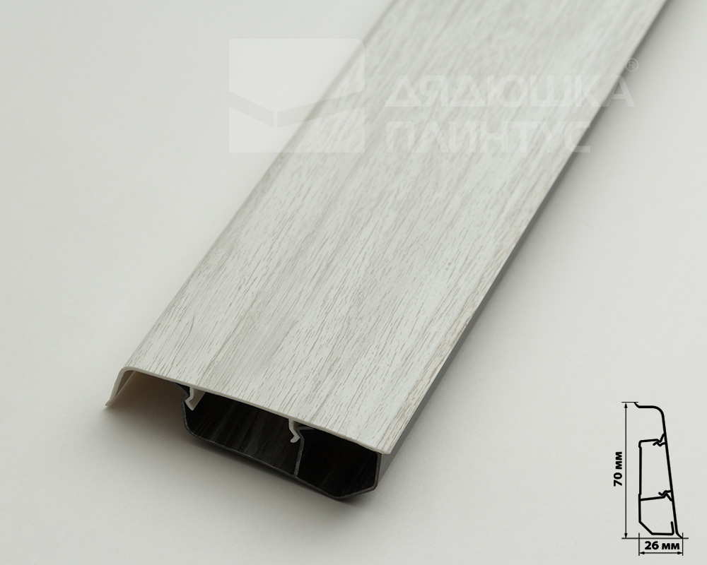 Плинтус ПВХ Волшебная палочка 70мм Home 2,2м 7035