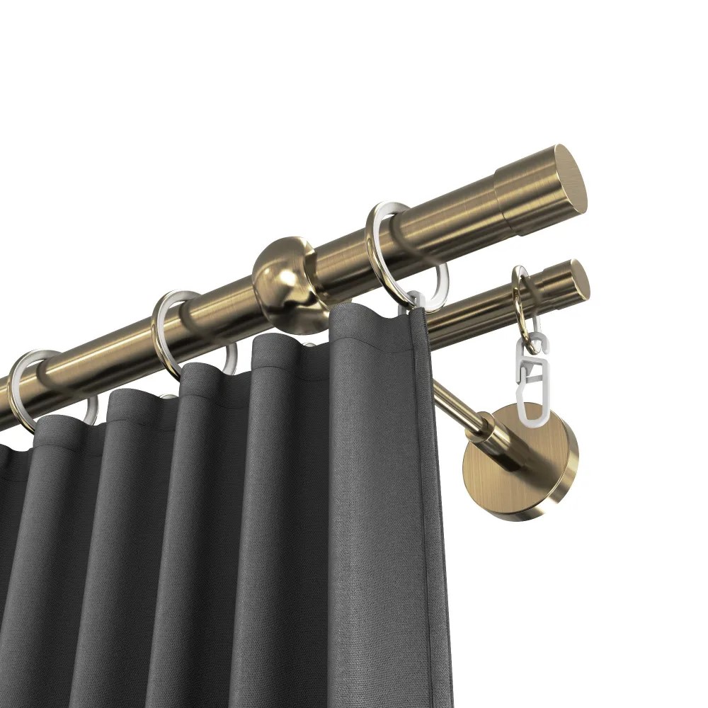 Карниз двухрядный кованый УЮТ d25мм 1,6м Бронза