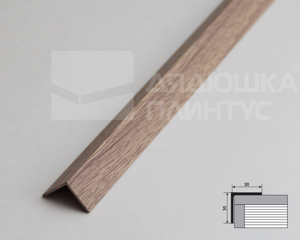 Угол декоративный 30х30 Уп 12-27.2700.587 Дуб беленый