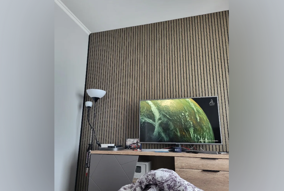 Панель вспененный полистирол ГРЕЙС 3D RAIL 120*2700 мм. Дуб антик