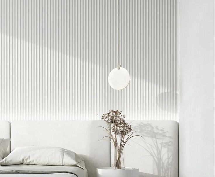 Стеновая панель МДФ. 2760*122*12мм AP122505.91 Белый под покраску