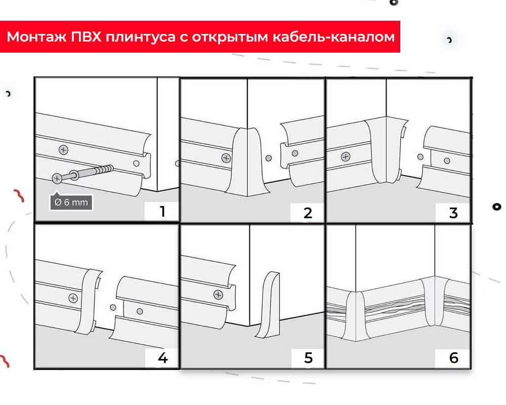 Плинтус ПВХ Идеал Классик 70мм 2,2м 208 Дуб мокко