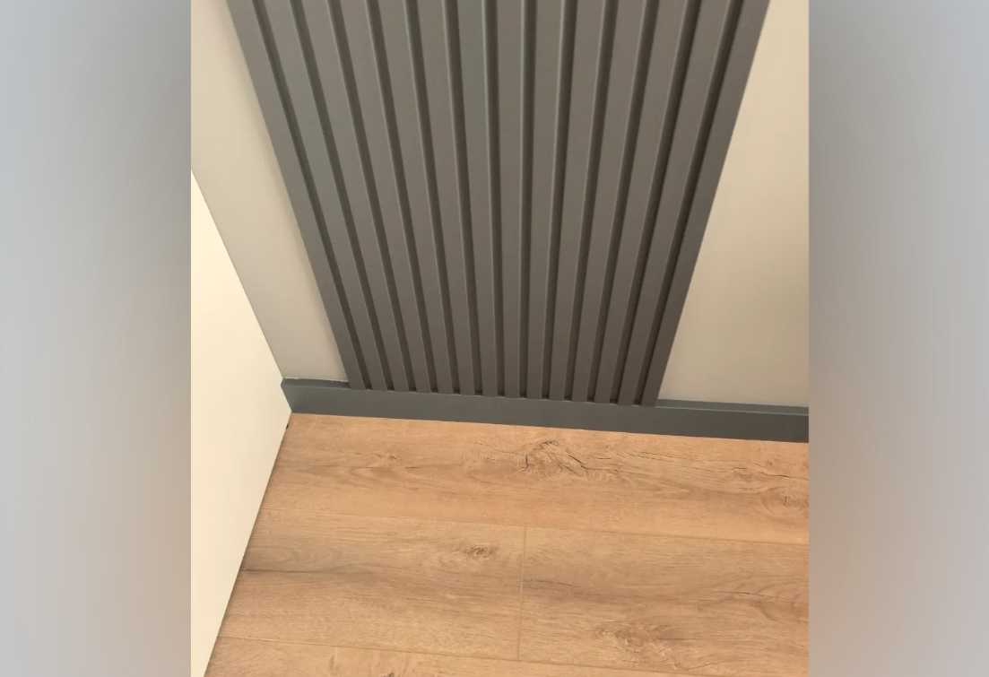 Плинтус МДФ Лука Пл 100-1МДФ.2700.Point line 24050 Дуб винтаж графит