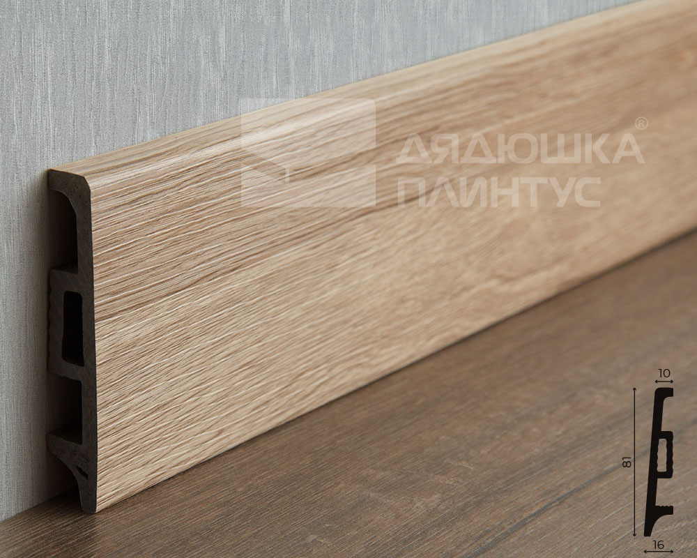 Плинтус Волшебная Палочка Самоцветы 81мм 2,0м 101