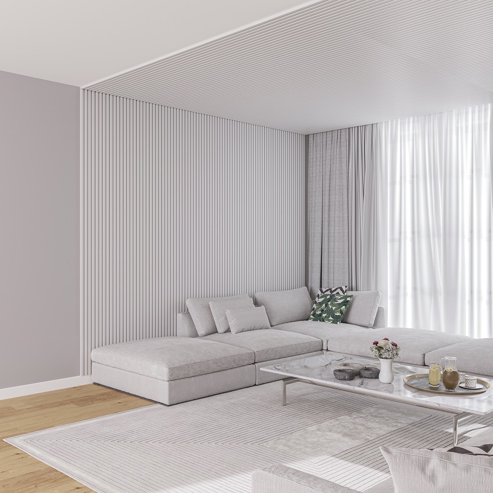 Панель МДФ 3D Лайн Модерн 165*2750мм. L03 Ель серебристая