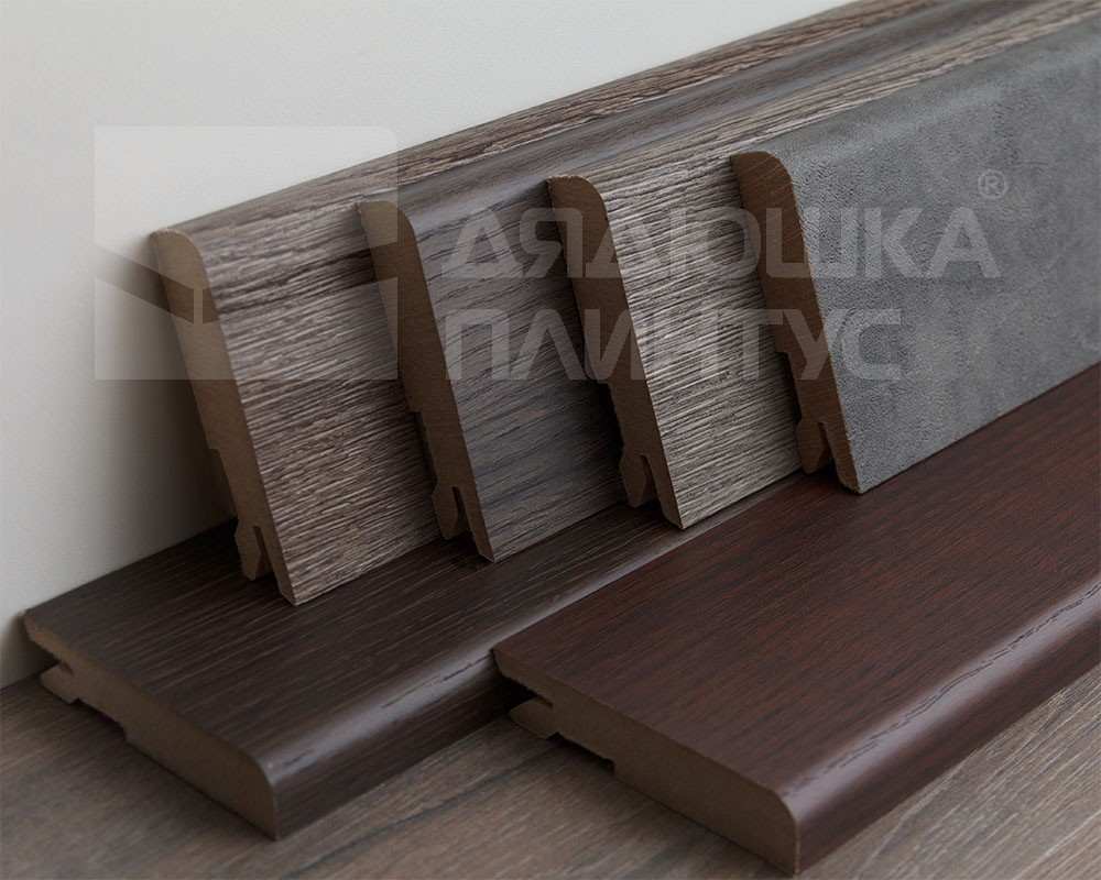 Плинтус МДФ Лука Пл 80МДФ.2700.Point line 24064 Бетон лофт графит