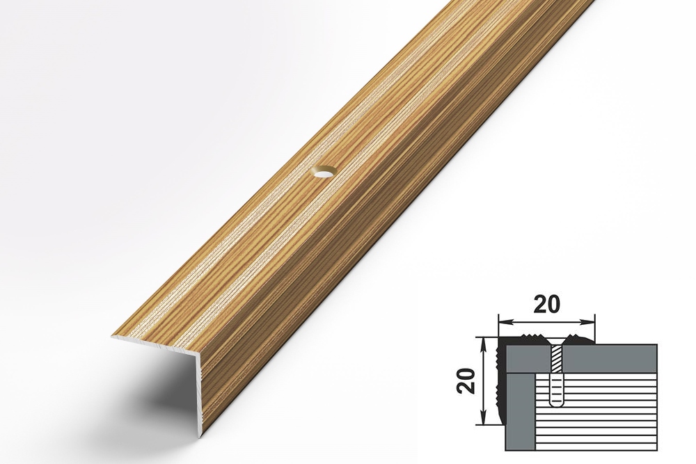 Порог угловой ПУ 05.900.076 Бамбук