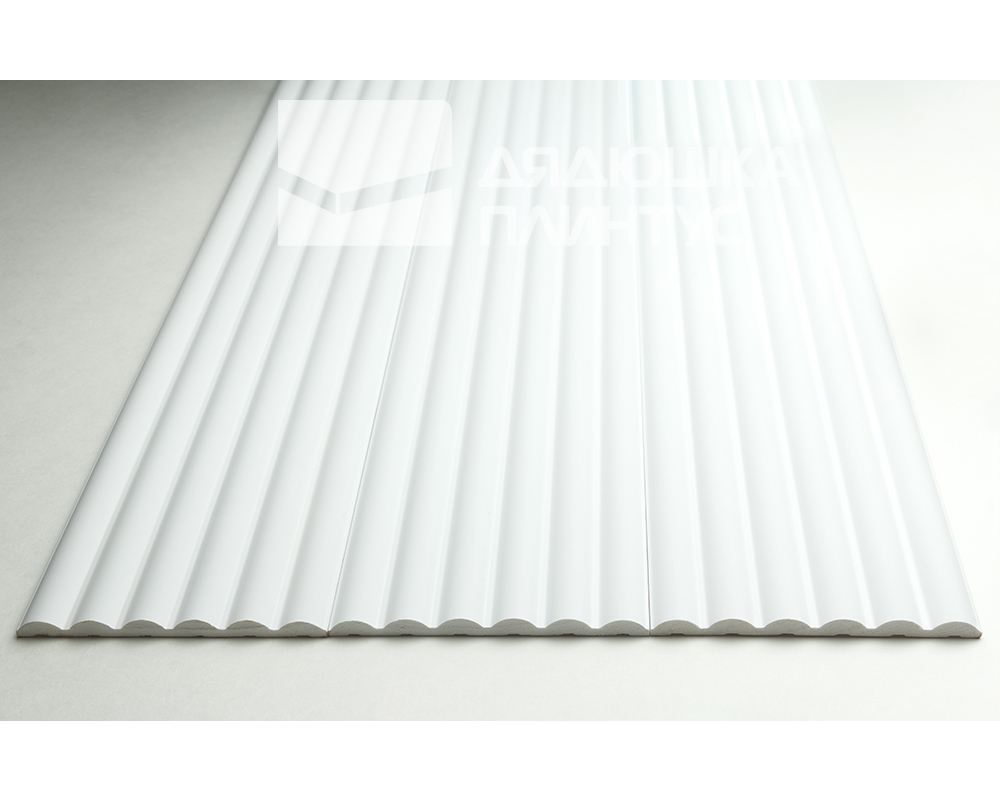 Стеновая панель 3D СОЛИД 4 UHD 08/120 120*2800 белая