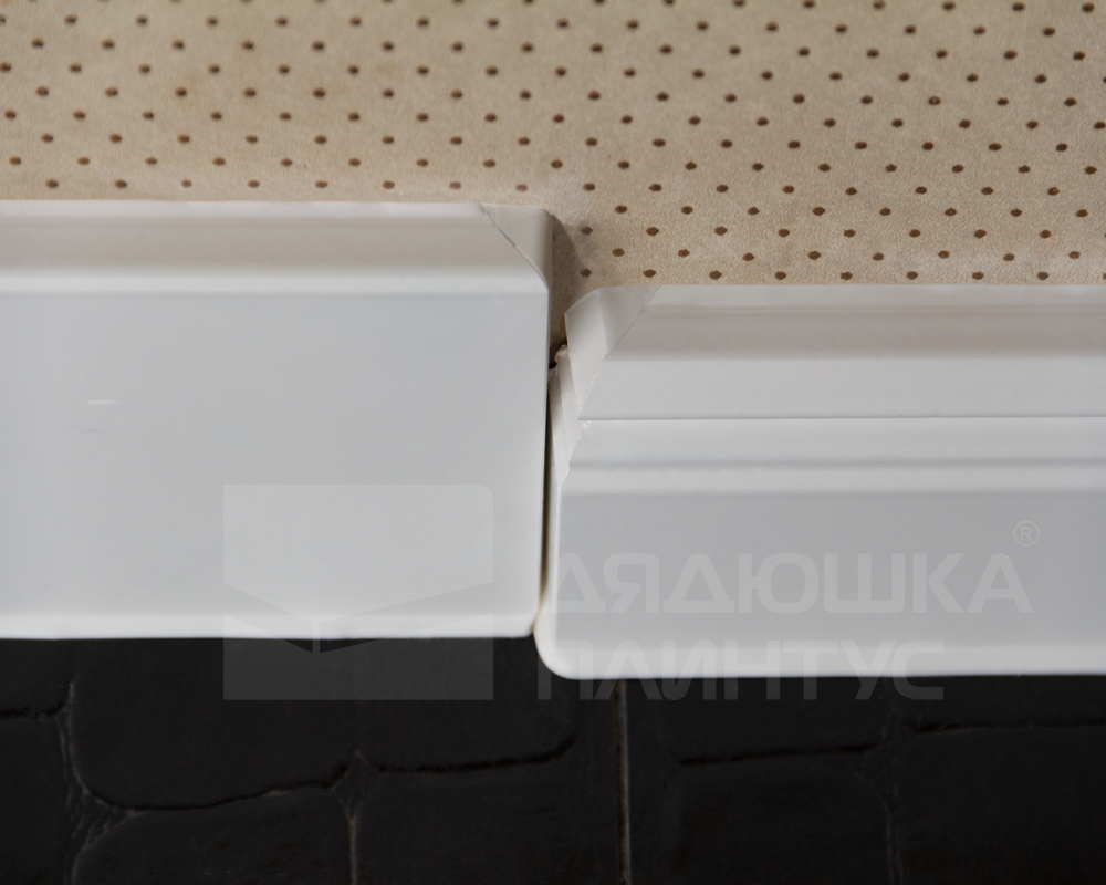 Плинтус ХДФ Dollken Cubu Flex Life 80мм х 2,5 м 1013 Белый