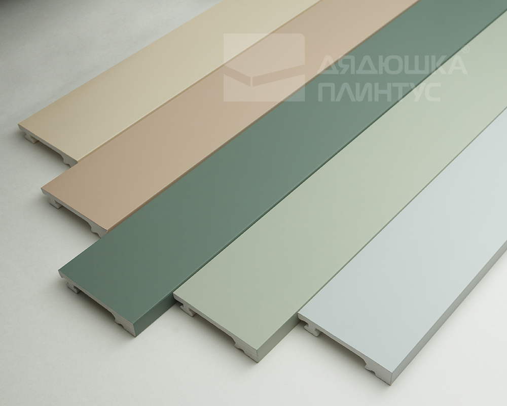 Плинтус из полистирола высокой плотности Волшебная Палочка. Окрашенная. 80мм 2м. NCS 4005-Y20R