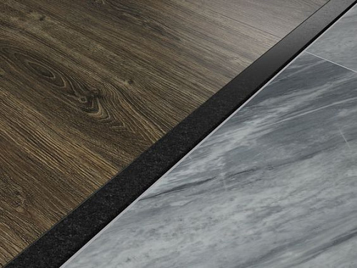 Алюминиевый  ламинированный профиль ПТ-40 (HS55122-603) венге черный 2,7 м