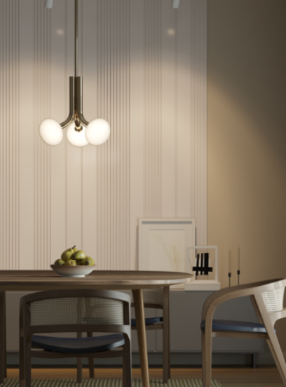 Стеновая панель МДФ. 2760*122*12мм AP122503.91 Белый под покраску