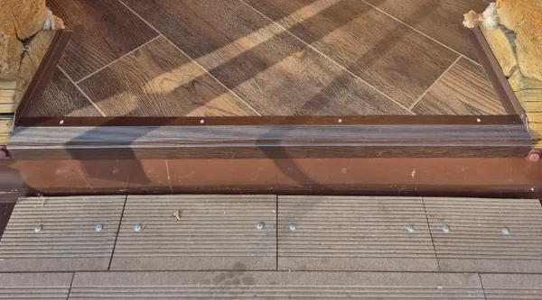 Порог угловой ПУ 04.1800.087 Дуб беленый