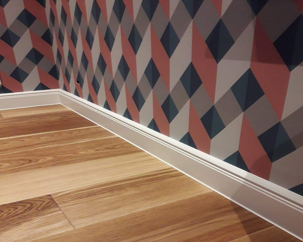 Плинтус ХДФ Dollken Cubu Hamburg Style 100 мм х 2,5 м 5012 Белый