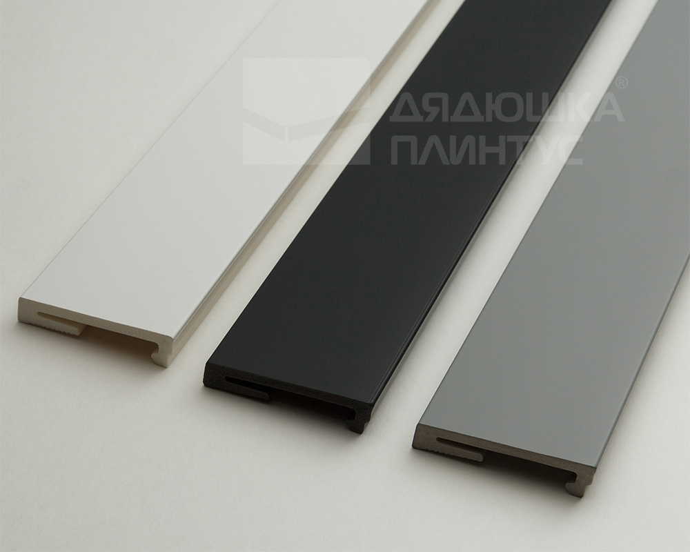 Плинтус напольный Salag Alpha 100 Белый 2,4м