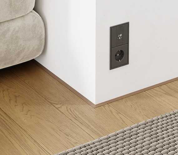 Микроплинтус MSAPL 01.2700.04L Анод бронза