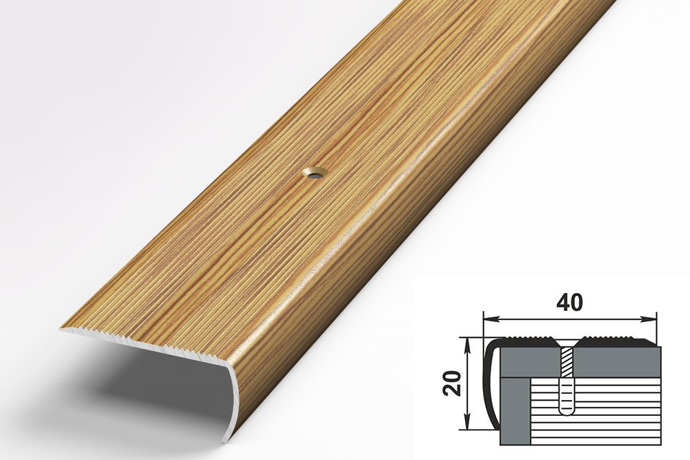 Порог угловой ПУ 06.2700.276 Бамбук