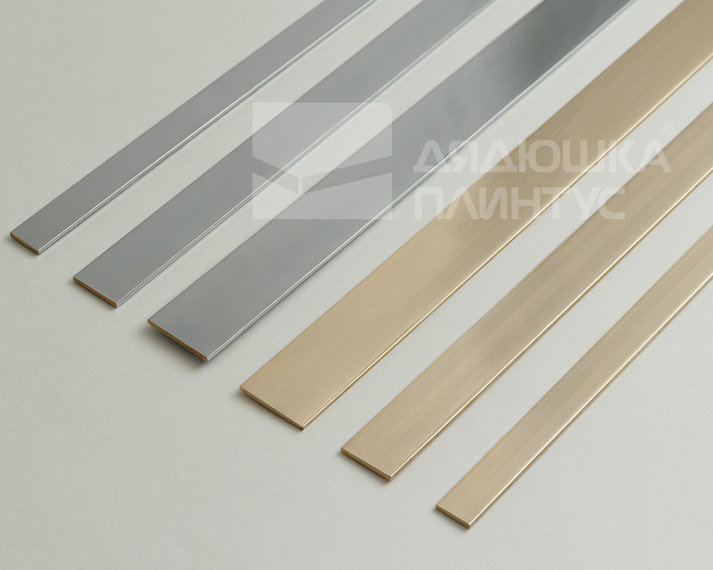 PVL88-02 Полоса латунь хромированная 15мм* 2.7м