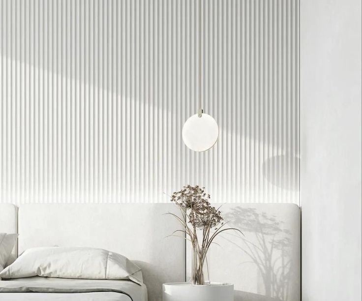 Стеновая панель Волшебная Палочка 104. 2700*120*12 мм Белая под покраску