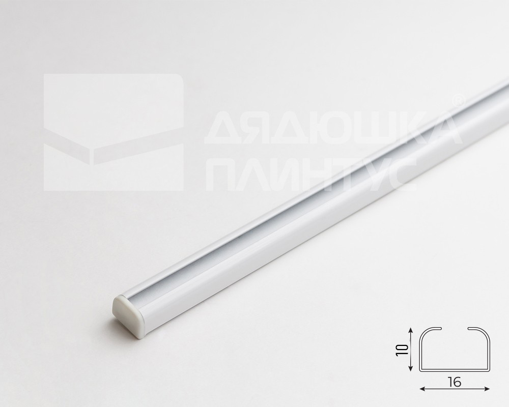 Карниз U-образный 1 ряд алюмин. Бриз МАГЕЛЛАН 3,5м