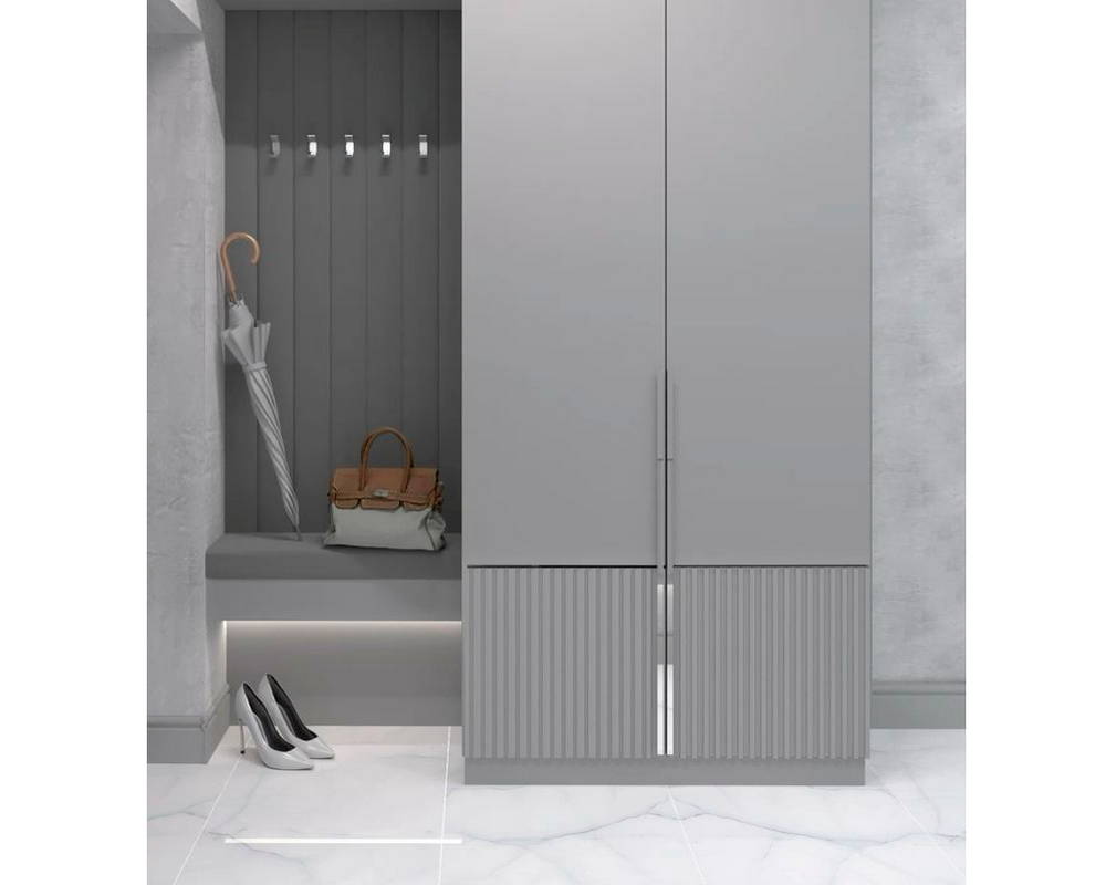 Плинтус из полистирола высокой плотности Волшебная палочка MSPOL 110 120*15*2000 Белый под покраску