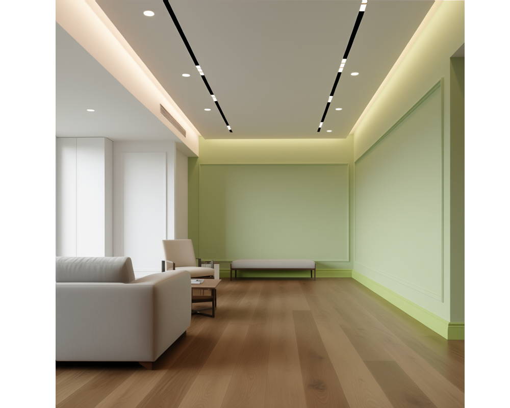 Плинтус из полистирола высокой плотности HI WOOD B80A 80мм х 12,5мм х 2,0м.