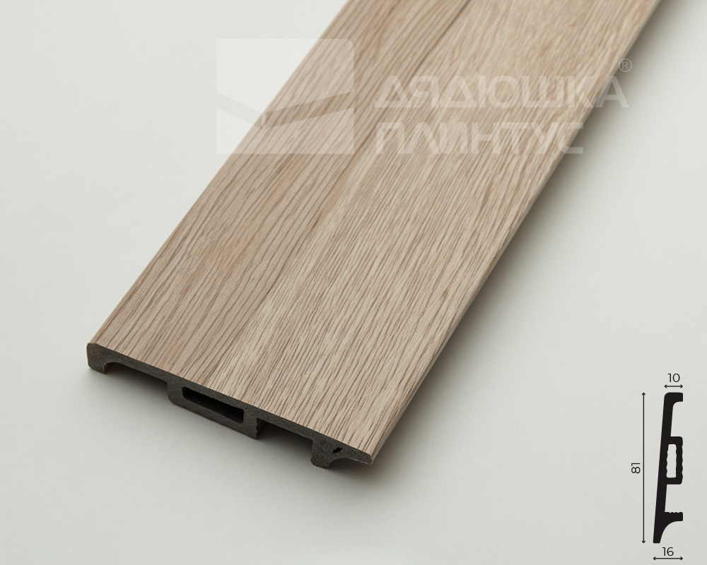 Плинтус Волшебная Палочка Самоцветы 81мм 2,0м 101