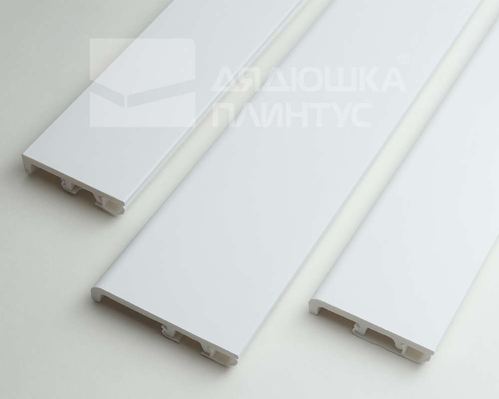 Плинтус Дуэт СОЛИД 1 UHD 58/80 2,0 м, Белый под покраску