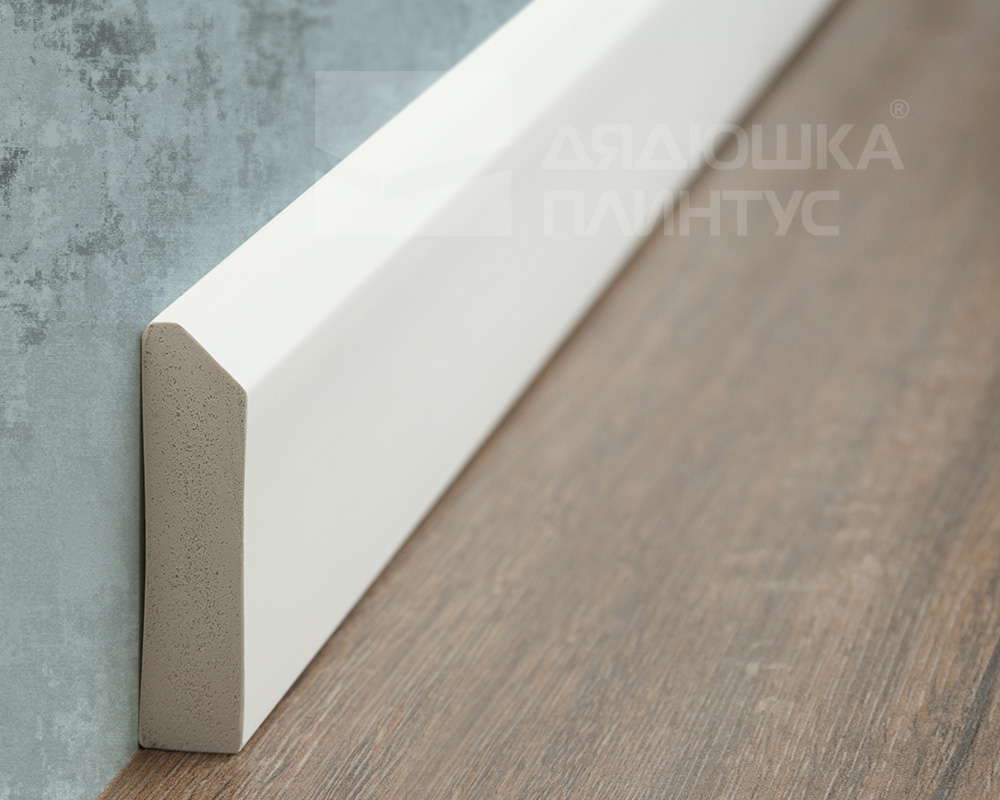 Плинтус из полистирола высокой плотности Волшебная Палочка 58*13*2000. MSPOL 105 Белый под покраску