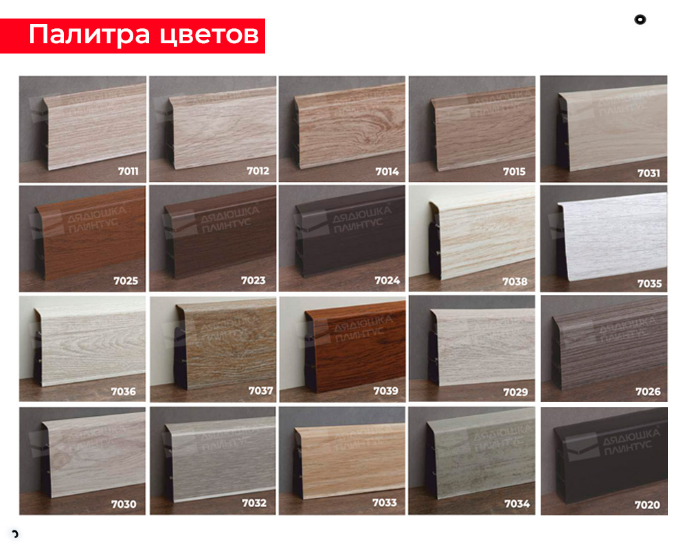 Плинтус ПВХ Волшебная палочка 70мм Home 2,2м 7002