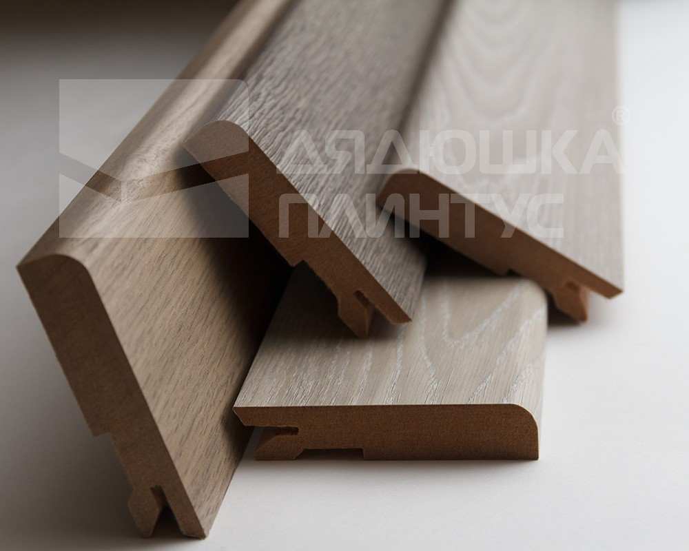 Плинтус МДФ Лука Пл 80МДФ.2700.Point line 24069 Кварц грей
