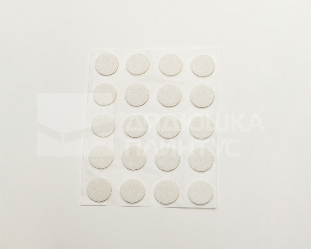 Протекторы фетровые ГРЕЙС 18мм Белый