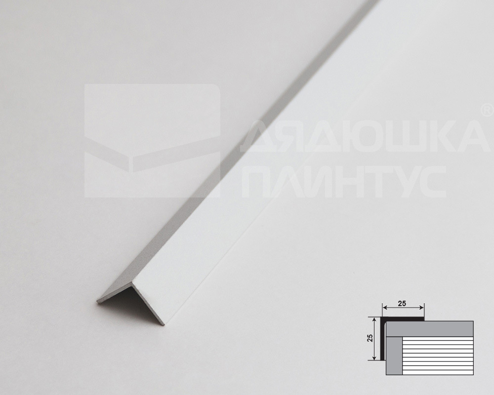 Угол декоративный 25х25 Уп 09-27.2700.516 Белый
