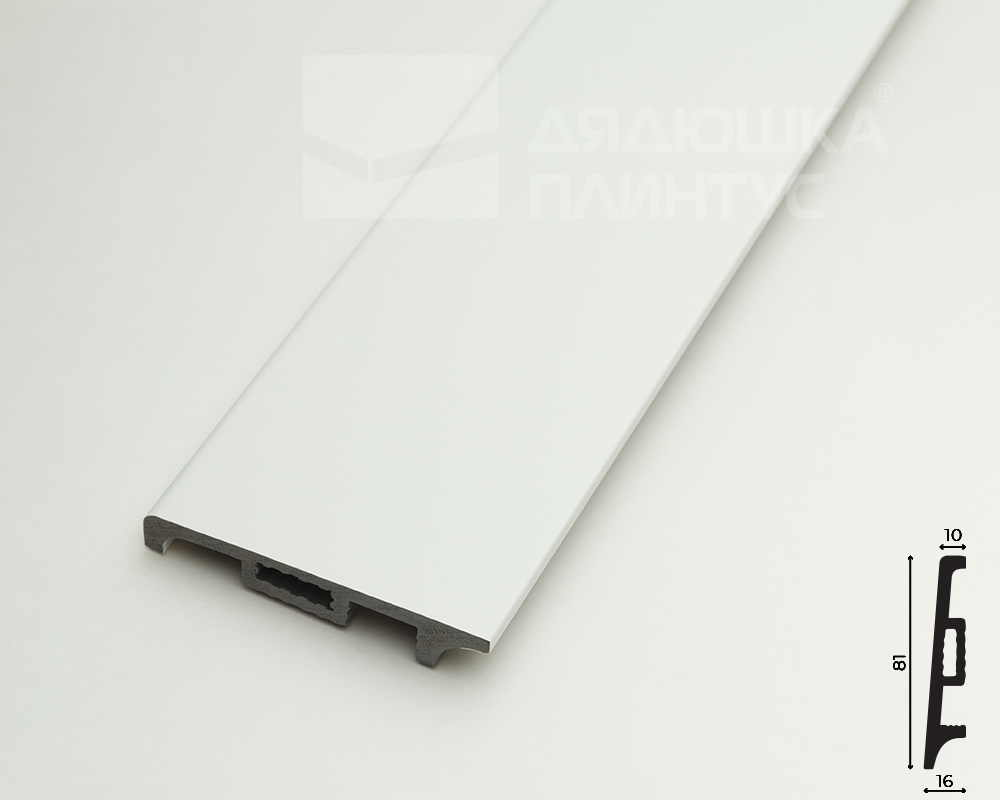 Плинтус Волшебная Палочка Самоцветы 81мм 2,0м. NCS 0502G-50Y. Цвет 402