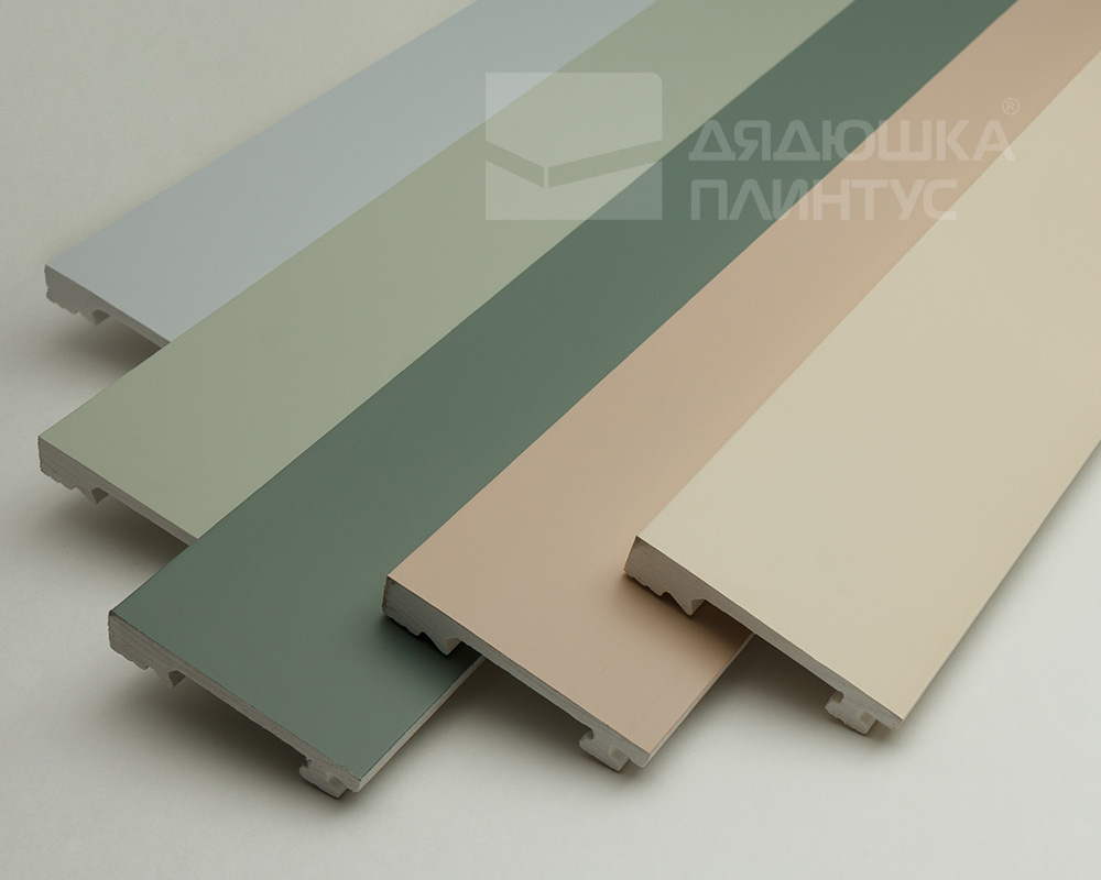 Плинтус из полистирола высокой плотности Волшебная Палочка. Окрашенная. 80мм 2м. RAL 1013