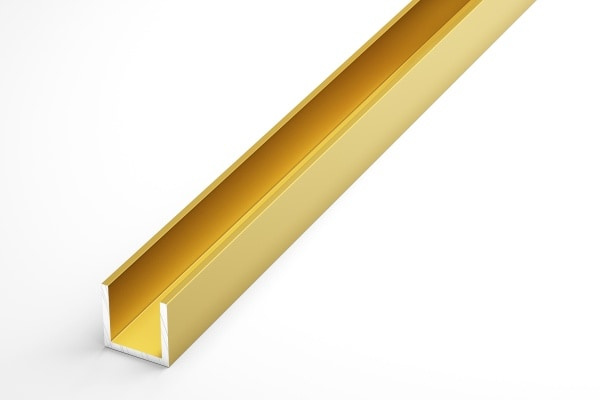 Швеллер 20*20*20 мм Шв 09.2000.502л Золото. Цена за 5 штук.